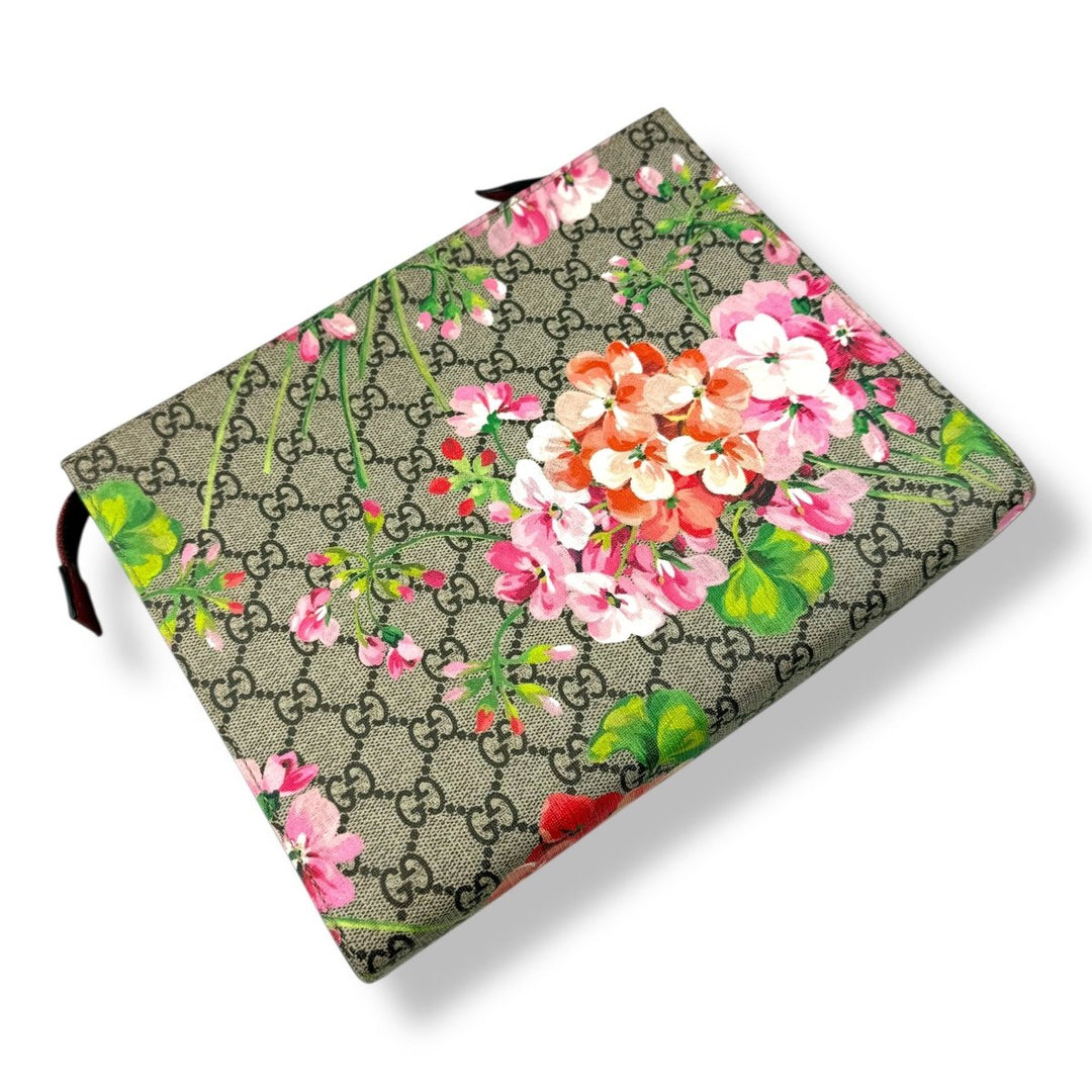 Gucci GG Supreme Pink Bloom Large Toiletry Pouch - Lux Central