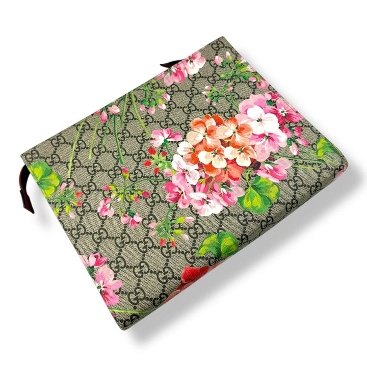 Gucci GG Supreme Pink Bloom Large Toiletry Pouch - Lux Central
