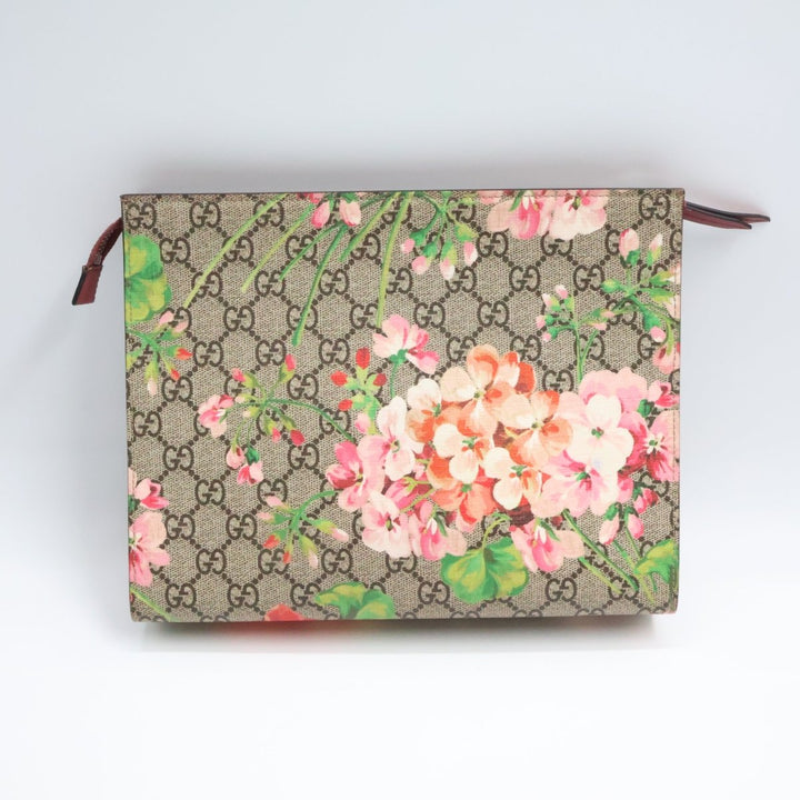 Gucci GG Supreme Pink Bloom Large Toiletry Pouch - Lux Central