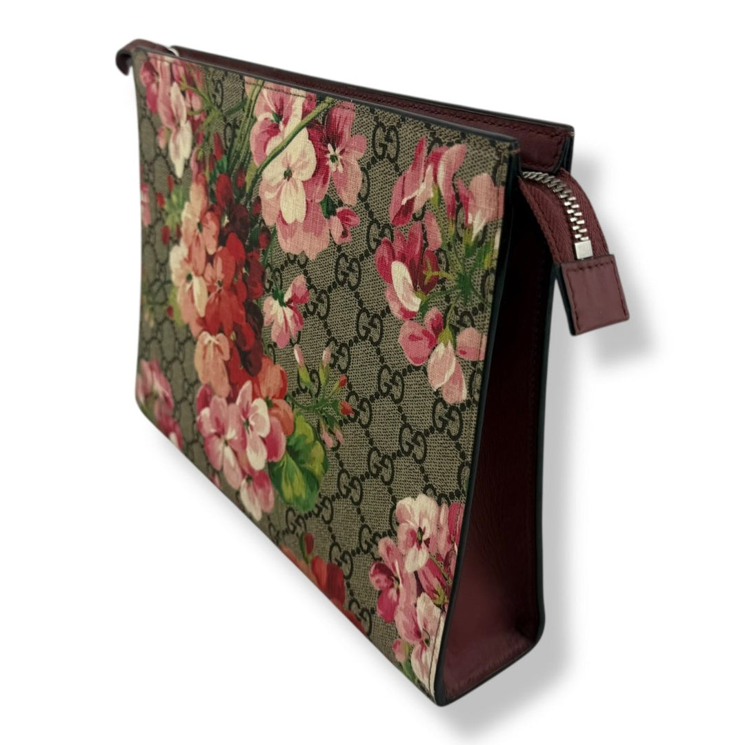 Gucci GG Supreme Pink Bloom Large Toiletry Pouch - Lux Central