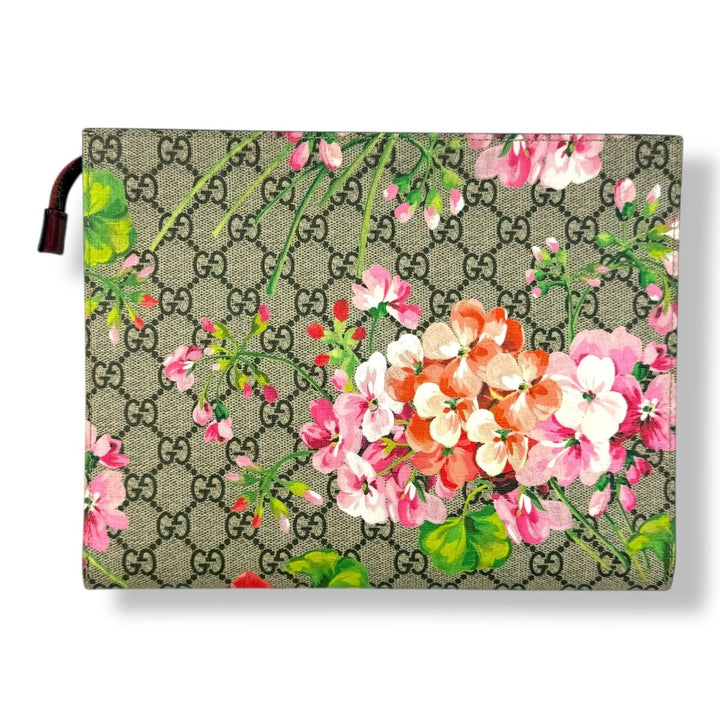 Gucci GG Supreme Pink Bloom Large Toiletry Pouch - Lux Central