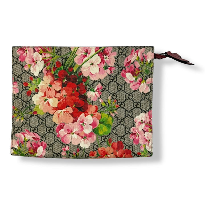 Gucci GG Supreme Pink Bloom Large Toiletry Pouch - Lux Central