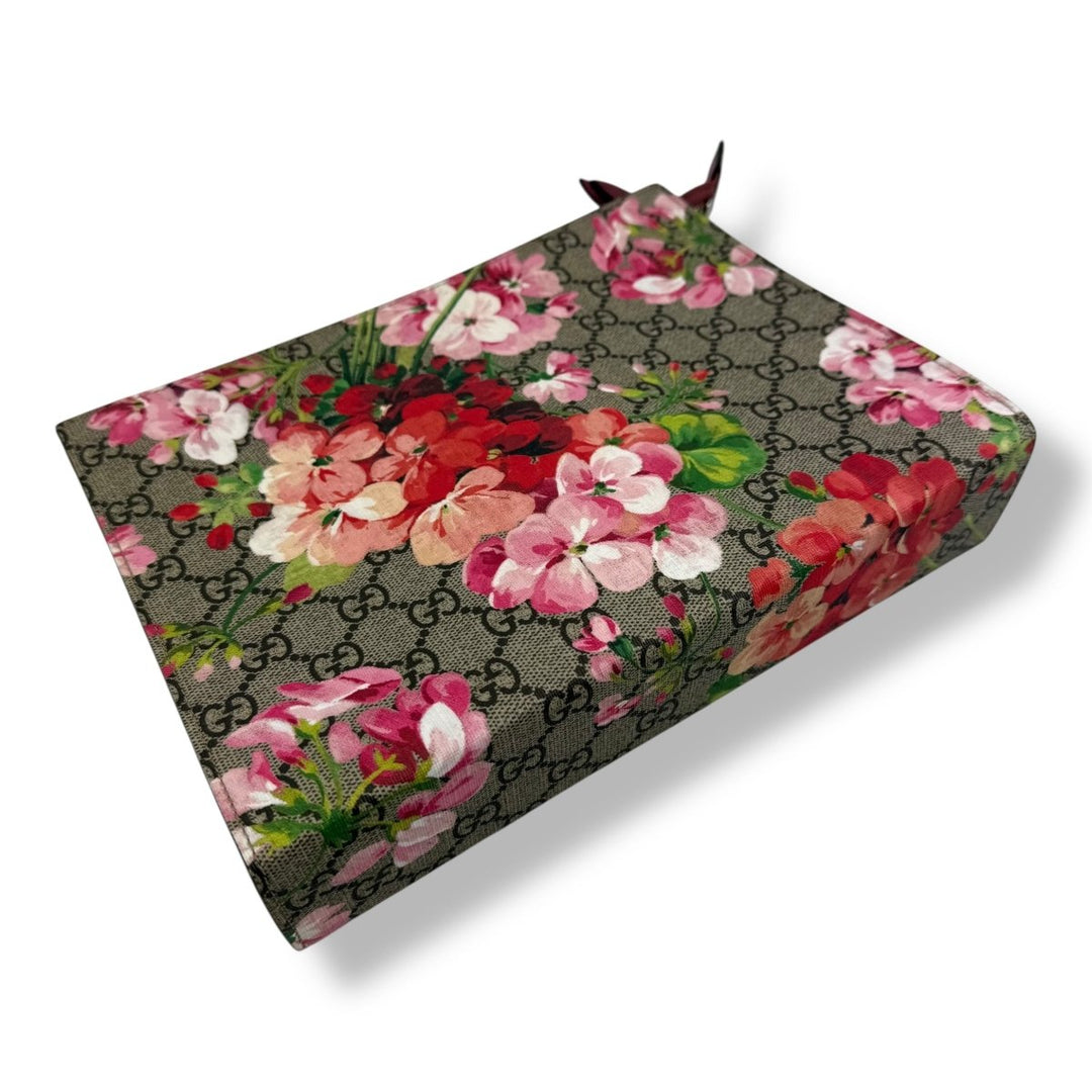 Gucci GG Supreme Pink Bloom Large Toiletry Pouch - Lux Central
