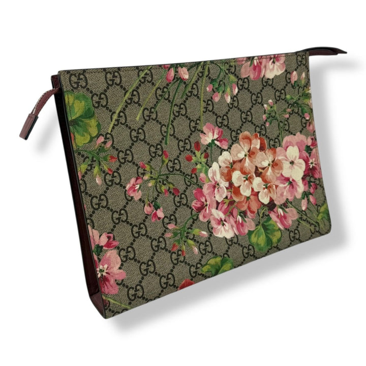 Gucci GG Supreme Pink Bloom Large Toiletry Pouch - Lux Central