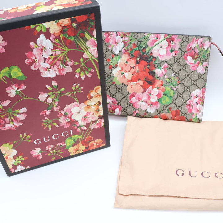 Gucci GG Supreme Pink Bloom Large Toiletry Pouch - Lux Central
