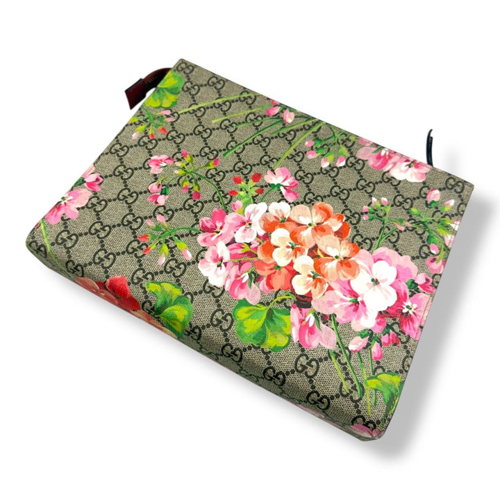 Gucci GG Supreme Pink Bloom Large Toiletry Pouch - Lux Central