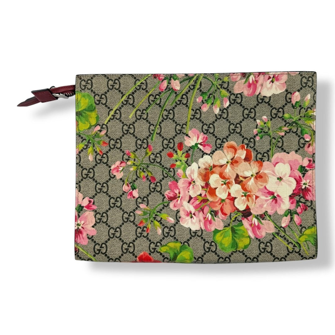 Gucci GG Supreme Pink Bloom Large Toiletry Pouch - Lux Central