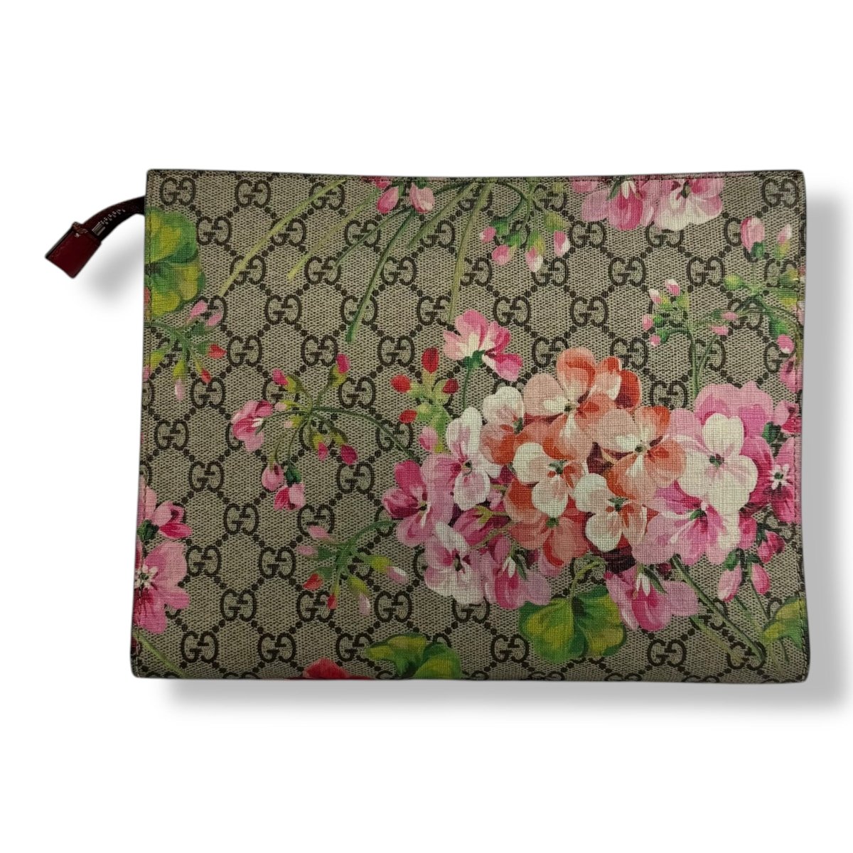 Gucci GG Supreme Pink Bloom Large Toiletry Pouch - Lux Central