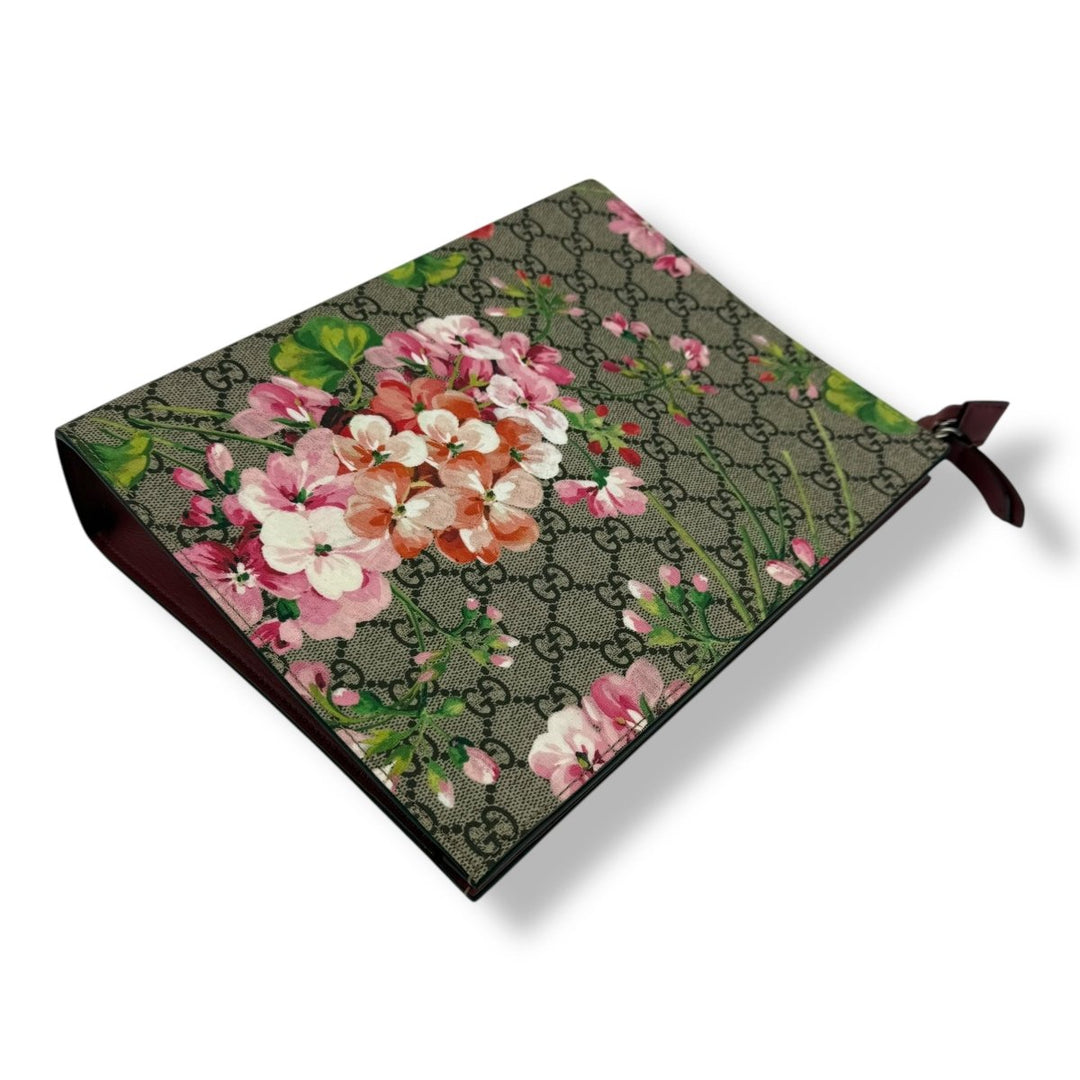 Gucci GG Supreme Pink Bloom Large Toiletry Pouch - Lux Central