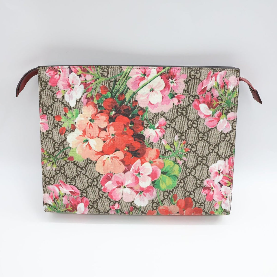 Gucci GG Supreme Pink Bloom Large Toiletry Pouch - Lux Central