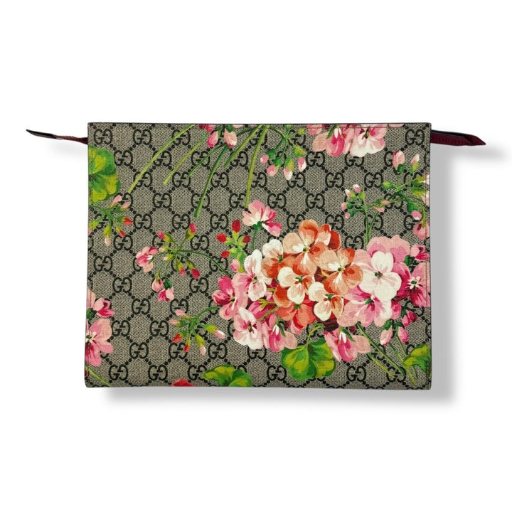 Gucci GG Supreme Pink Bloom Large Toiletry Pouch - Lux Central