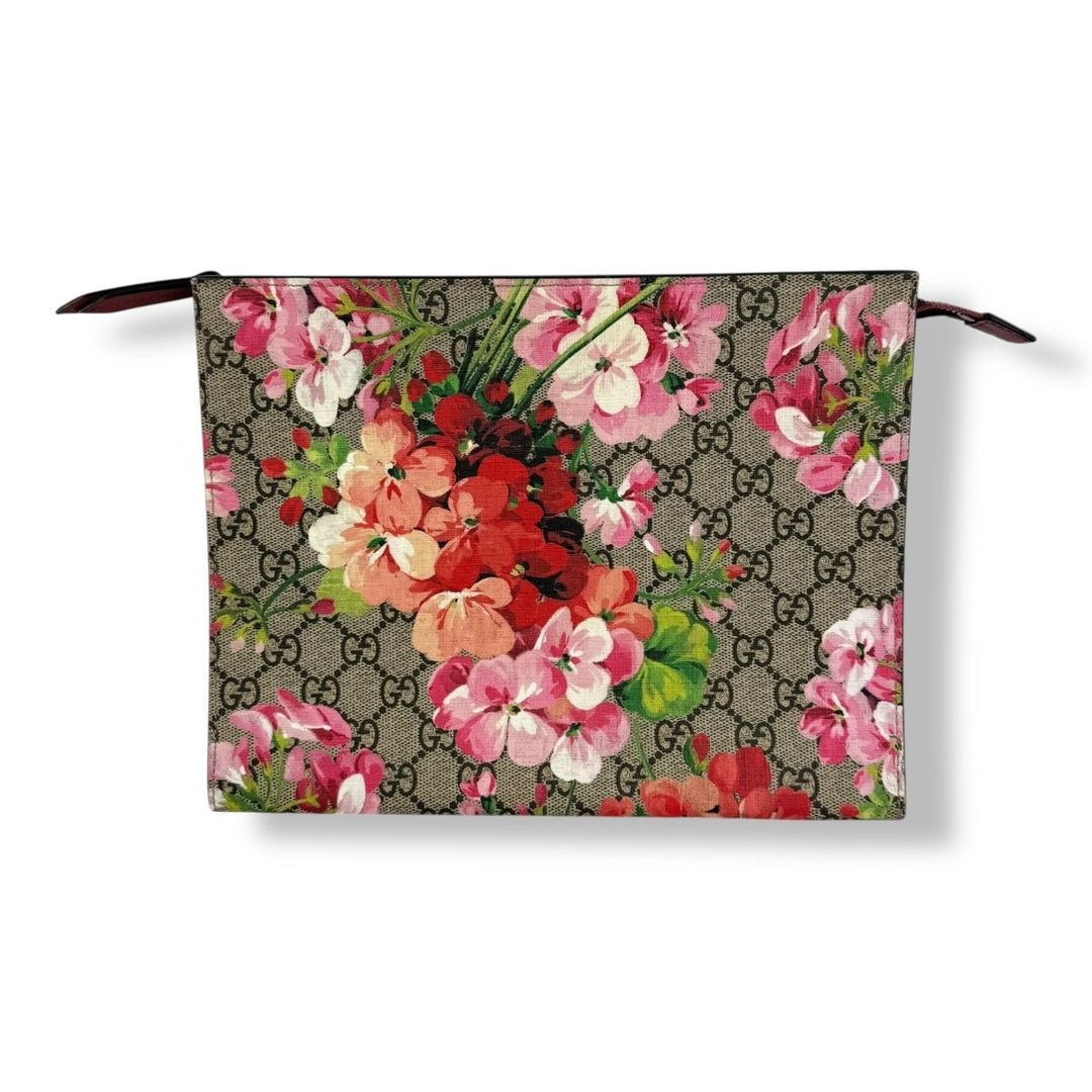 Gucci GG Supreme Pink Bloom Large Toiletry Pouch - Lux Central