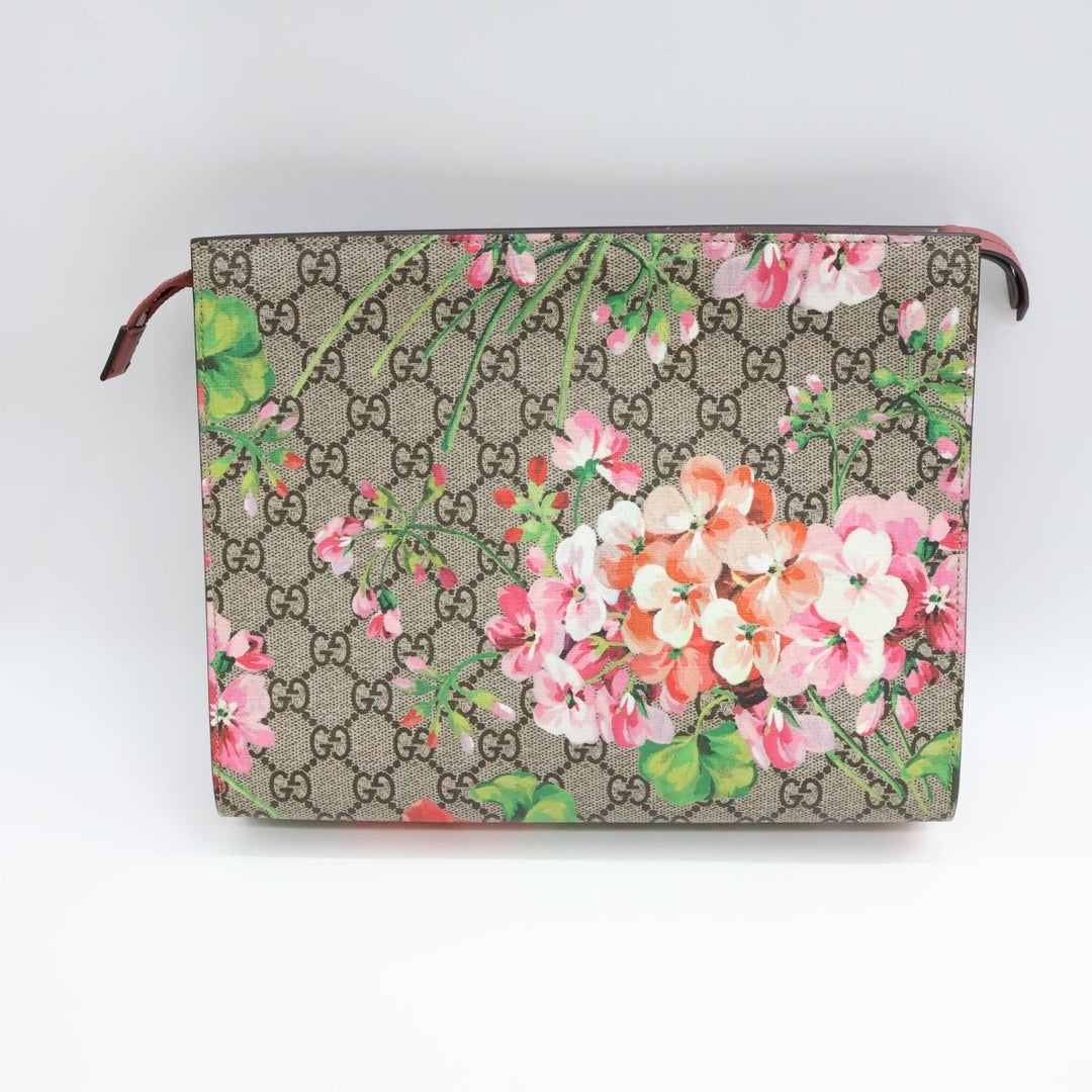 Gucci GG Supreme Pink Bloom Large Toiletry Pouch - Lux Central
