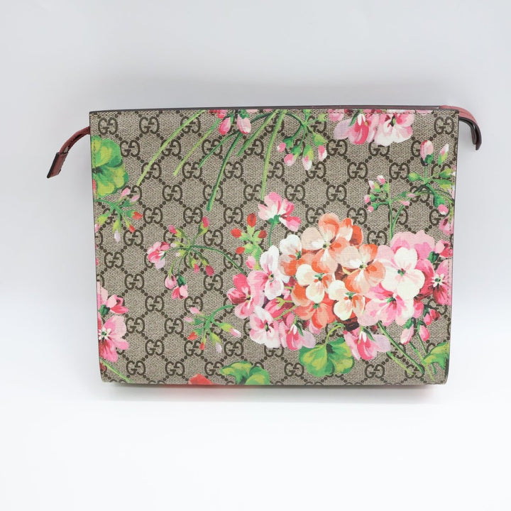 Gucci GG Supreme Pink Bloom Large Toiletry Pouch - Lux Central