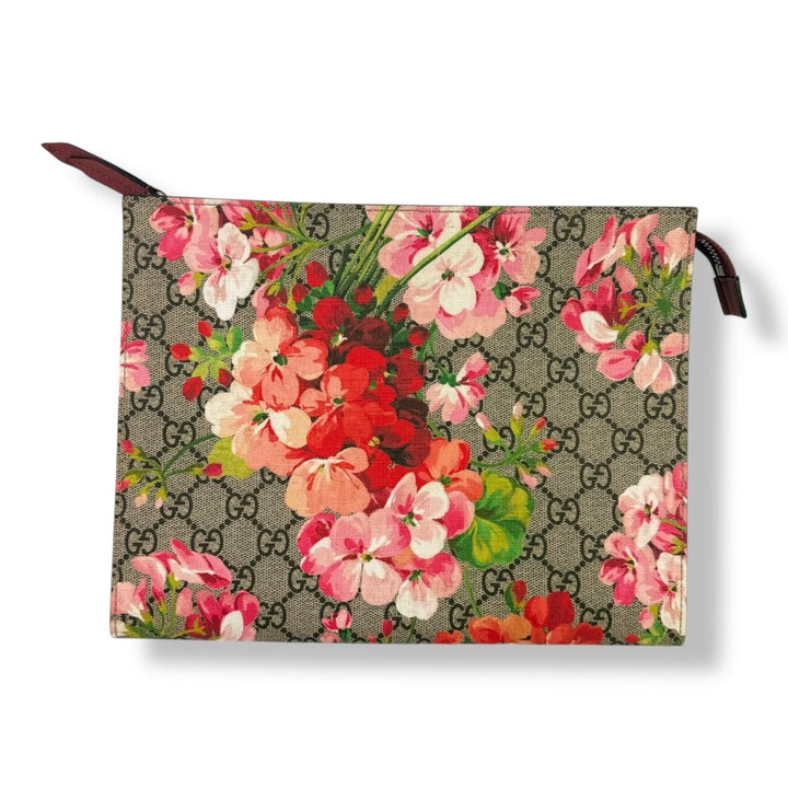 Gucci GG Supreme Pink Bloom Large Toiletry Pouch - Lux Central