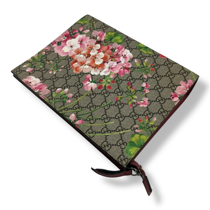 Gucci GG Supreme Pink Bloom Large Toiletry Pouch - Lux Central