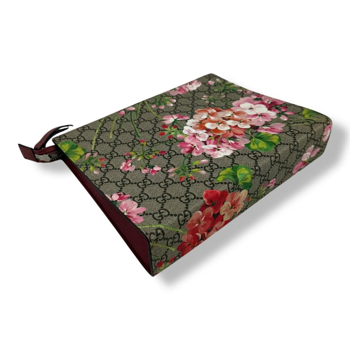 Gucci GG Supreme Pink Bloom Large Toiletry Pouch - Lux Central