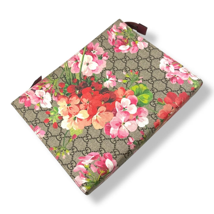 Gucci GG Supreme Pink Bloom Large Toiletry Pouch - Lux Central