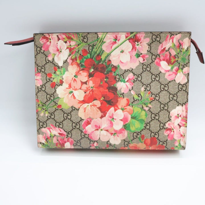 Gucci GG Supreme Pink Bloom Large Toiletry Pouch - Lux Central