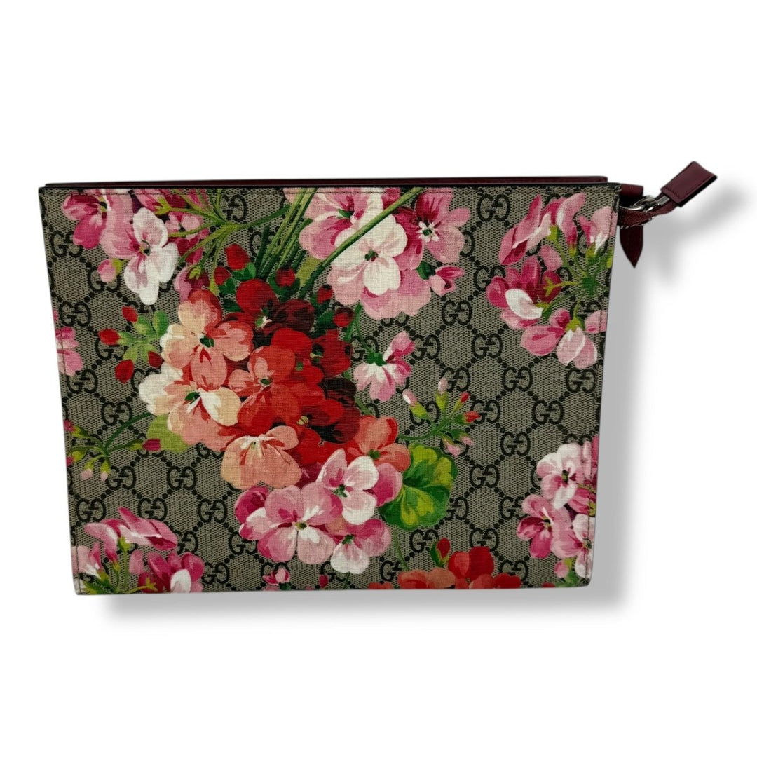 Gucci GG Supreme Pink Bloom Large Toiletry Pouch - Lux Central