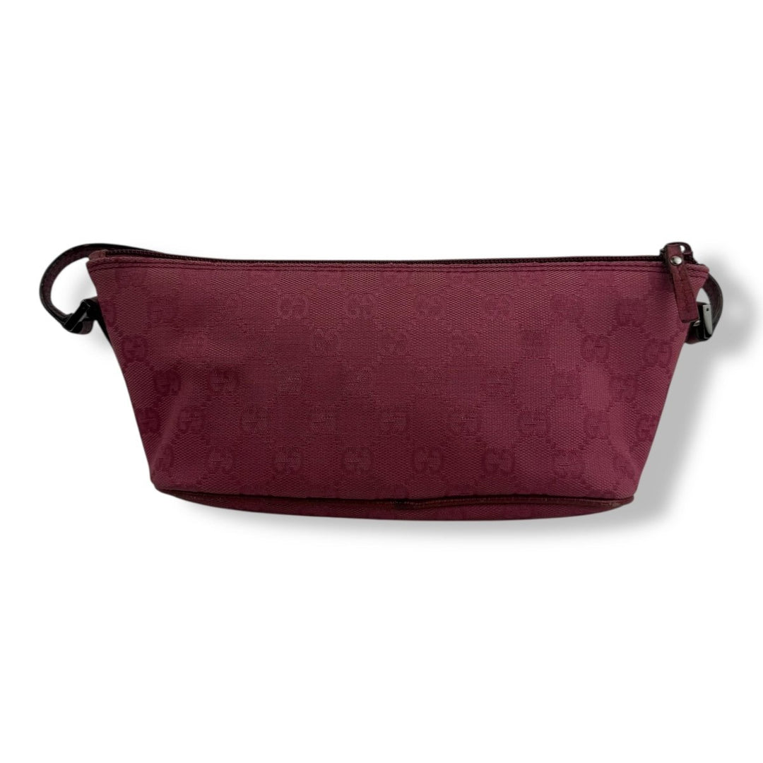 Gucci GG Supreme Pink Mini Boat Pochette Handbag - Lux Central