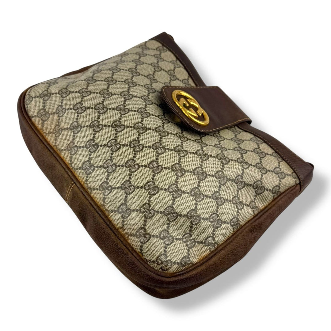 Gucci GG Supreme Saddle Shoulder Bag - Lux Central