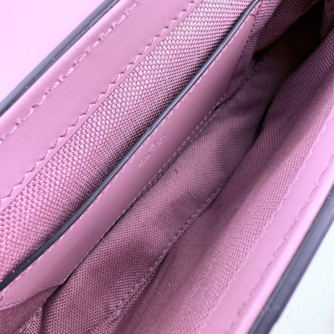 Gucci Gilbert GG Monogram Pink Crossbody Handbag - Lux Central