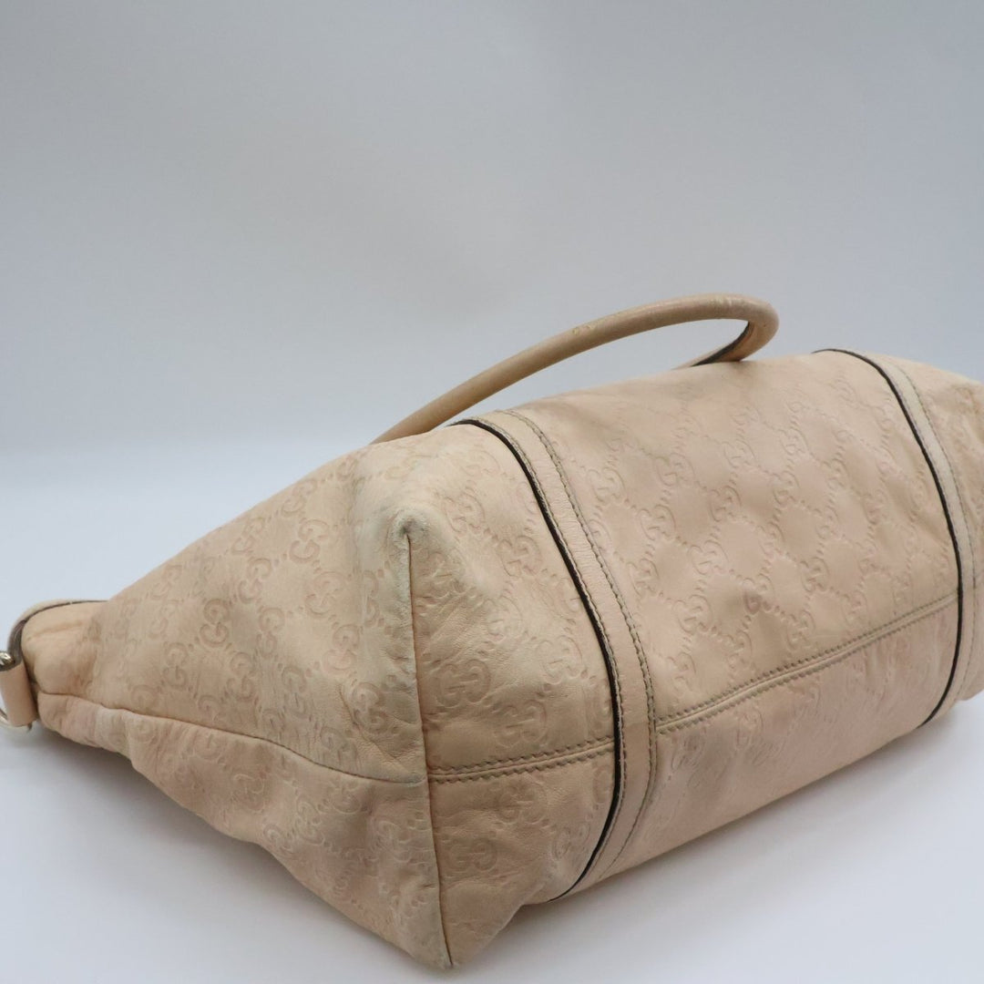Gucci Guccissima Beige Leather Tote Bag - Lux Central