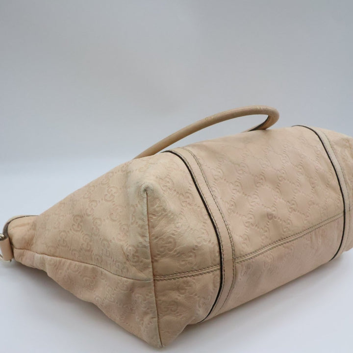 Gucci Guccissima Beige Leather Tote Bag - Lux Central