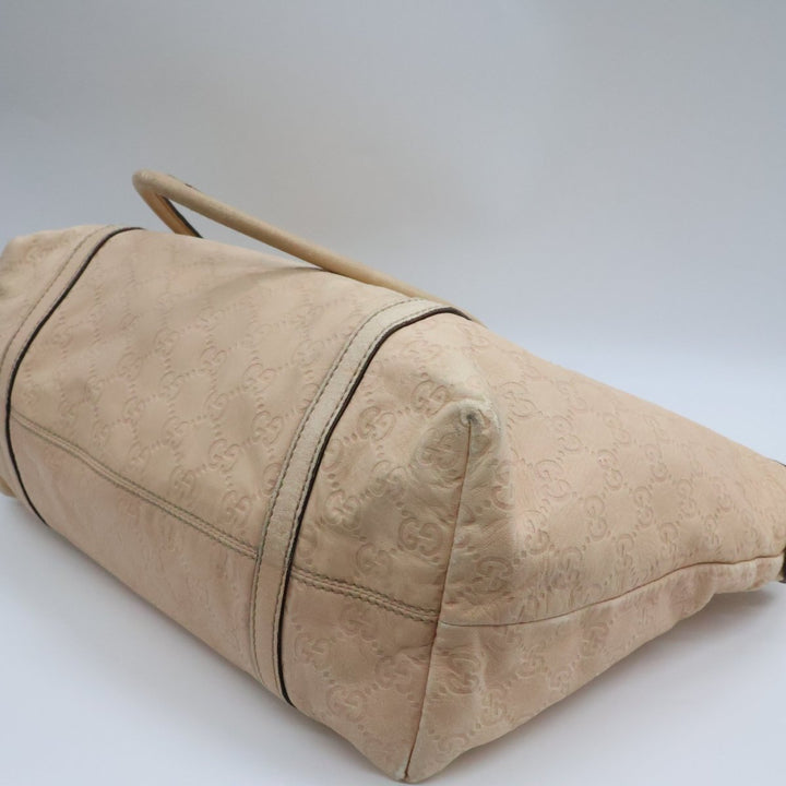 Gucci Guccissima Beige Leather Tote Bag - Lux Central