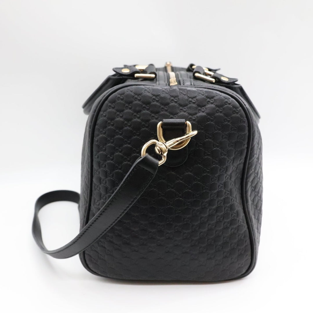 Gucci Guccissima Black GG Monogram Duffle Bag - Lux Central
