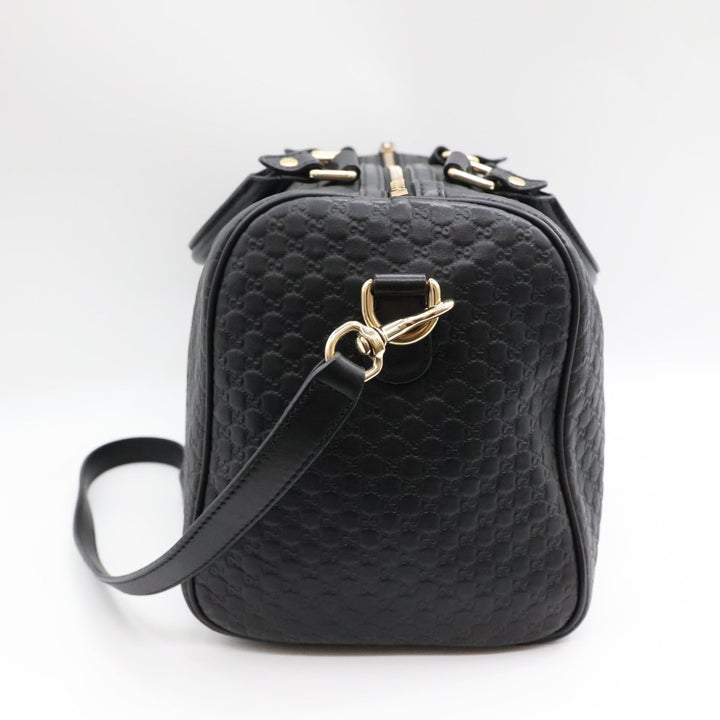 Gucci Guccissima Black GG Monogram Duffle Bag - Lux Central