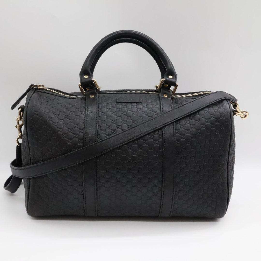 Gucci Guccissima Black GG Monogram Duffle Bag - Lux Central