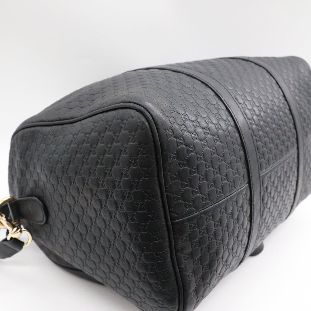 Gucci Guccissima Black GG Monogram Duffle Bag - Lux Central