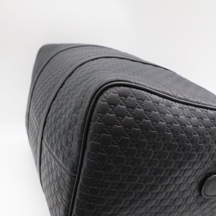 Gucci Guccissima Black GG Monogram Duffle Bag - Lux Central