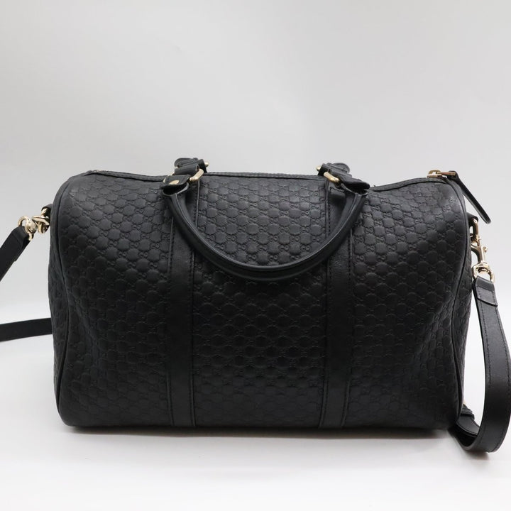 Gucci Guccissima Black GG Monogram Duffle Bag - Lux Central