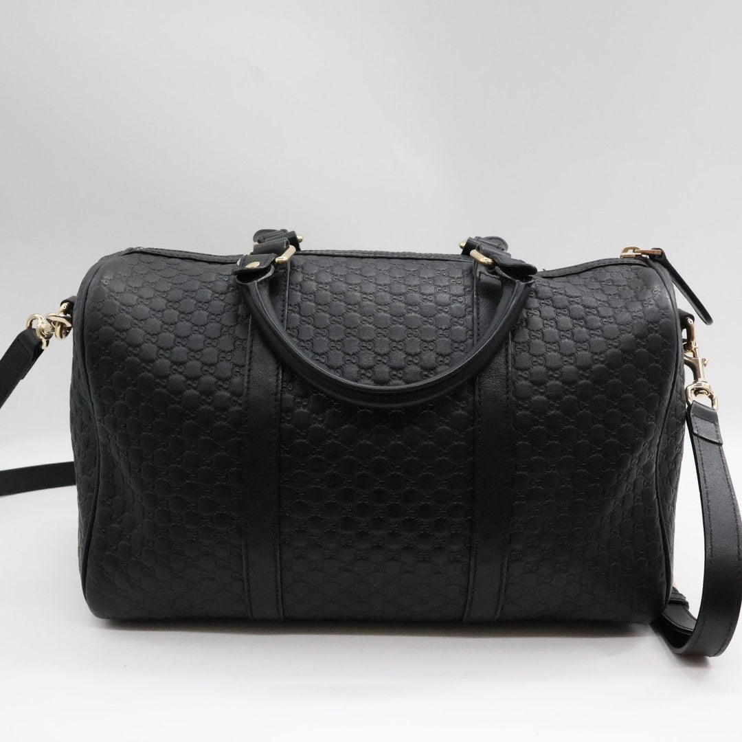 Gucci Guccissima Black GG Monogram Duffle Bag - Lux Central