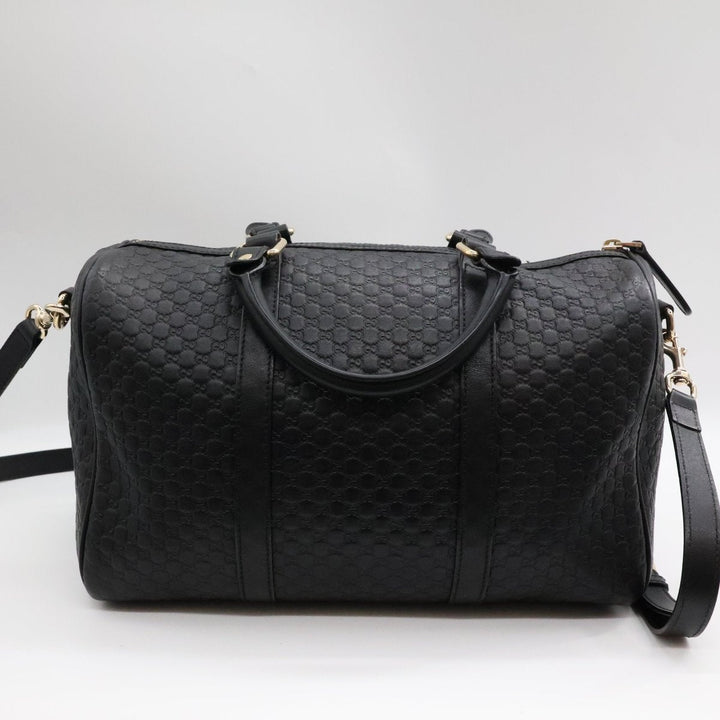 Gucci Guccissima Black GG Monogram Duffle Bag - Lux Central