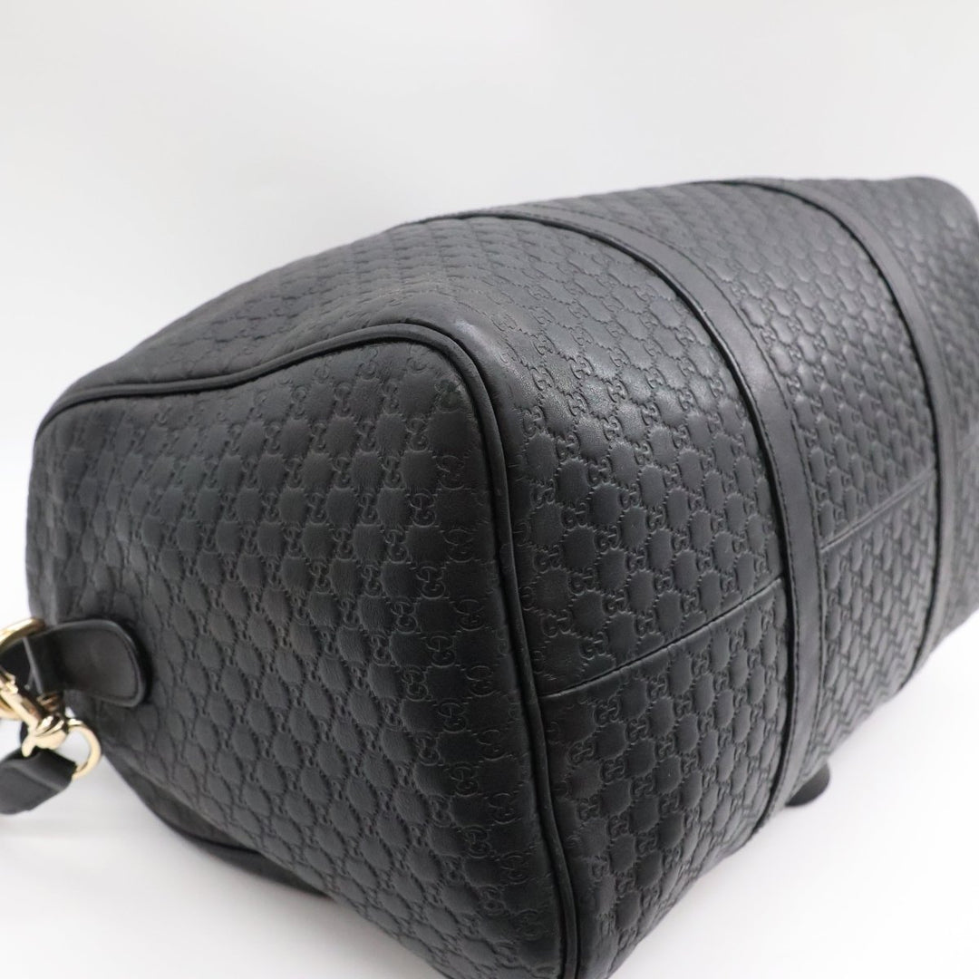 Gucci Guccissima Black GG Monogram Duffle Bag - Lux Central