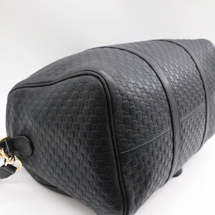 Gucci Guccissima Black GG Monogram Duffle Bag - Lux Central