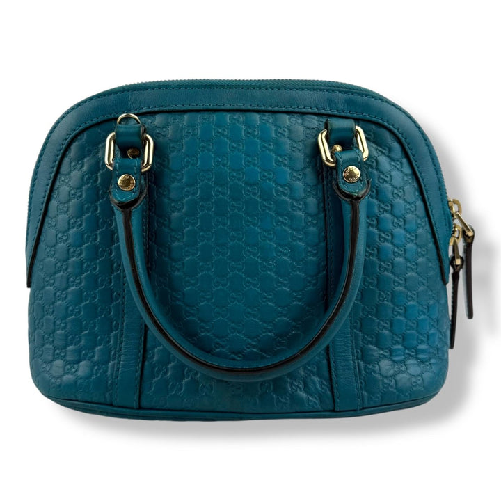 Gucci Guccissima Dome Cyan GG Monogram Handbag - Lux Central
