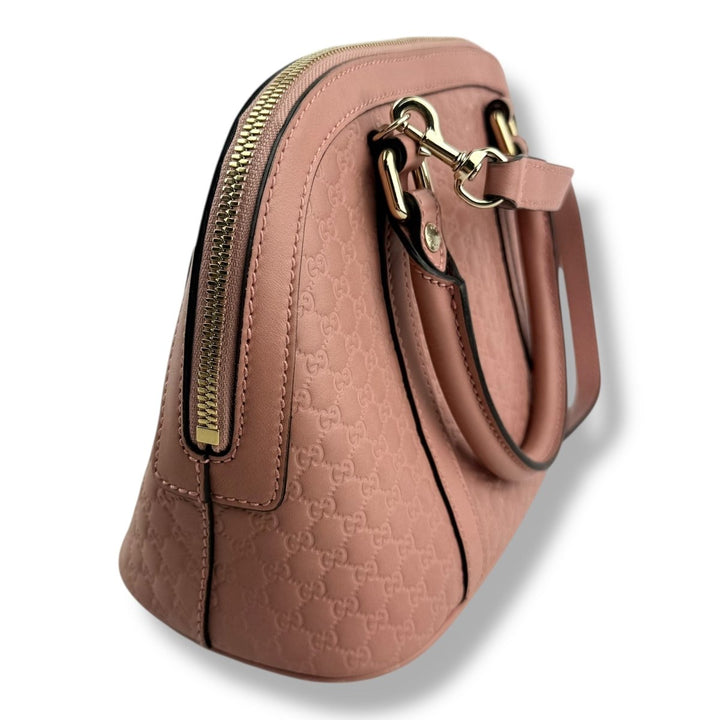 Gucci Guccissima Dome Pink GG Monogram Handbag - Lux Central