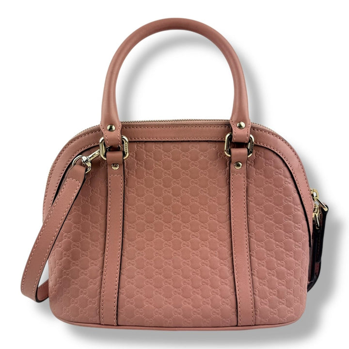 Gucci Guccissima Dome Pink GG Monogram Handbag - Lux Central