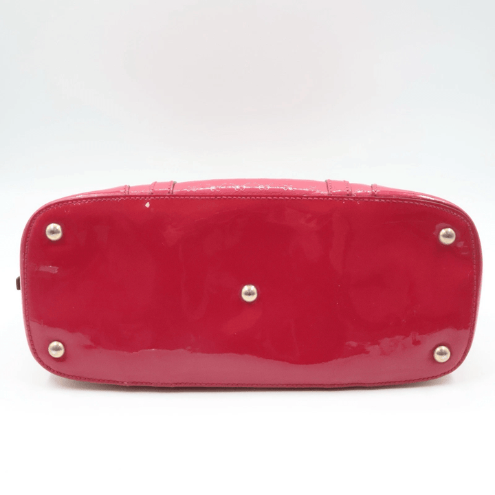 Gucci Guccissima Dome Pink Patent Leather GG Monogram Handbag - Lux Central