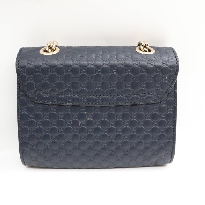 Gucci Guccissima Emily Chain Midnight GG Monogram Handbag - Lux Central