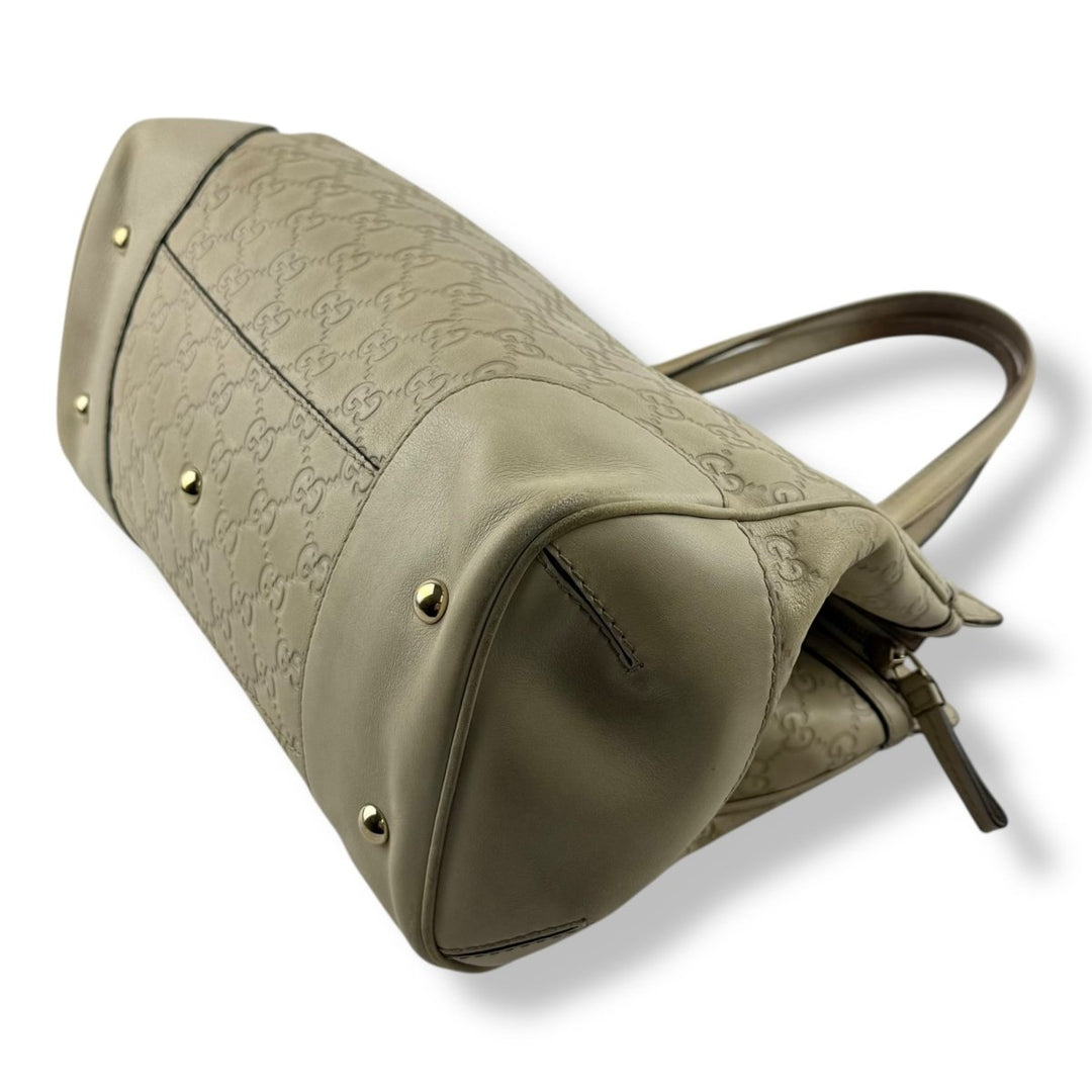 Gucci Guccissima Mayfair Beige Tote Handbag - Lux Central