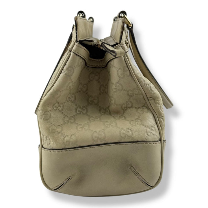 Gucci Guccissima Mayfair Beige Tote Handbag - Lux Central