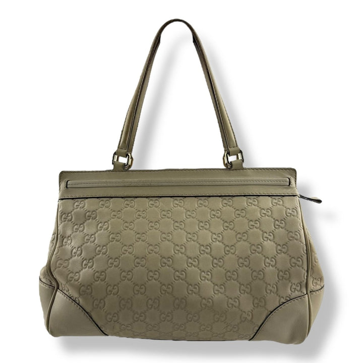 Gucci Guccissima Mayfair Beige Tote Handbag - Lux Central