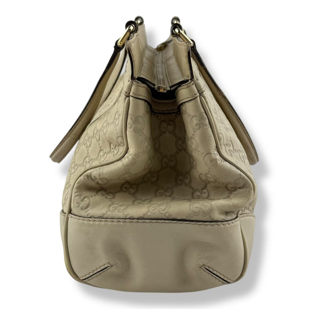 Gucci Guccissima Mayfair Beige Tote Handbag - Lux Central