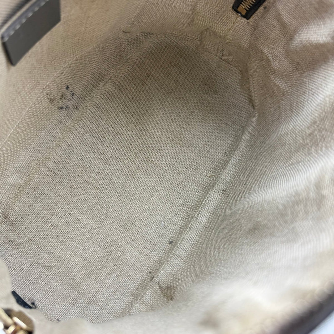Gucci Guccissima Mini Dome Grey GG Monogram Handbag - Lux Central